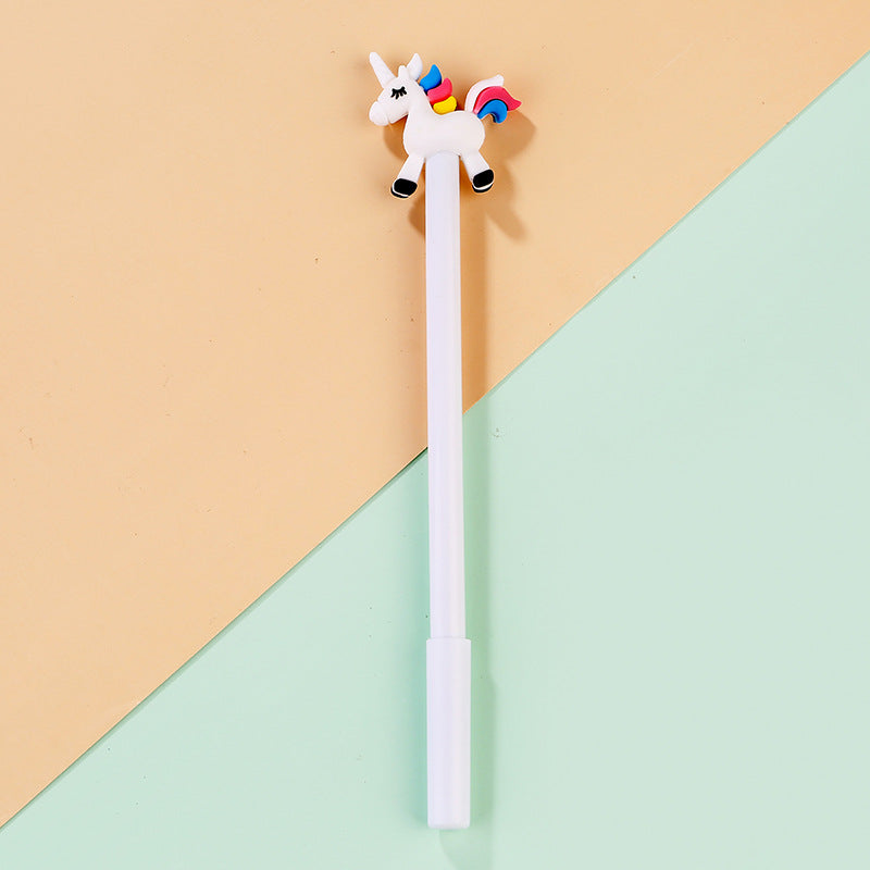 Wholesale Plastic Rainbow Unicorn Gel Pen